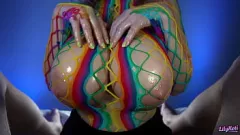 تشغيل مفلس هنتاي فاتنة تتمتع رومانسية titfuck و ضخمة شاعر المليون!